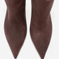 Nuvia - Brown Kitten Heel Pointed Toe Boot (Women)