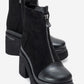 Anett - Black Platform Heel Boot (Women)