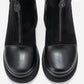 Anett - Black Platform Heel Boot (Women)
