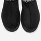 Avelia - Black Suede Genuine Leather Thick-Soled Winter Slipper (Women)