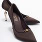Milos - Brown Buckled Heeled Shoe (Women)
