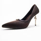 Milos - Brown Buckled Heeled Shoe (Women)