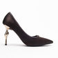 Milos - Brown Buckled Heeled Shoe (Women)