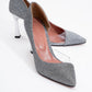 653 - Platinum Metallic Heeled Shoe (Women)