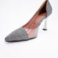 653 - Platinum Metallic Heeled Shoe (Women)