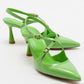 Coje - Pistachio Patent Pointed Toe Stiletto Pump (Women)