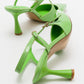 Coje - Pistachio Patent Pointed Toe Stiletto Pump (Women)