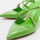Coje - Pistachio Patent Pointed Toe Stiletto Pump (Women)