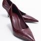 Marcus - Burgundy Printed Pointed Toe Pump (Women)