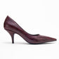 Marcus - Burgundy Printed Pointed Toe Pump (Women)