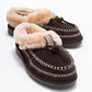 Noriel - Brown Genuine Leather Moccasin Slipper (Women)