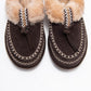 Noriel - Brown Genuine Leather Moccasin Slipper (Women)