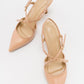 Coje - Beige Patent Pointed Toe Stiletto Pump (Women)