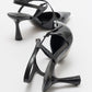 Coje - Black Patent Pointed Toe Stiletto Shoe (Women)