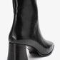 Arven - Black Square Toe Block Heel Boot (Women)