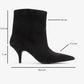 Nuvia - Black Suede Pointed Toe Heeled Boot (Women)