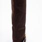 Elva - Brown Buckle Stiletto Boot (Women)