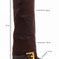 Elva - Brown Buckle Stiletto Boot (Women)