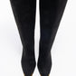Lexa - Black Gold-Trimmed Pointed Toe Stiletto Knee-High Boot (Women)