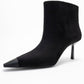 Rassel - Black Stiletto Heel Ankle Boot (Women)