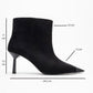 Rassel - Black Stiletto Heel Ankle Boot (Women)