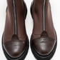 Martos - Brown Stretch Front-Zip Ankle Boot (Women)