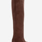 Armelia - Brown Kitten Heel Knee-High Boot (Women)