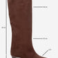 Armelia - Brown Kitten Heel Knee-High Boot (Women)
