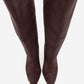 Lexa - Brown Gold Detail Pointed Toe Heeled Knee-High Boot (Women)