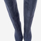 Lexa - Navy Gold-Detail Pointed Toe Knee-High Boot (Women)