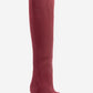 Lexa - Burgundy Gold-Detail Pointed Toe Knee-High Boot (Women)