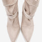 Myra - Beige Banded Buckle Heeled Ankle Boot (Women)