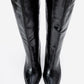 Lunelle - Black Pointed Toe Stiletto Heel Knee-High Boot (Women)