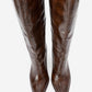 Lunelle - Brown Pointed Toe Stiletto Heel Knee-High Boot (Women)