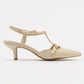 Frans - Off-White Pointed Toe Backless Low Heel Shoe (Women)