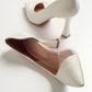 653 Heeled Shoe Pearl Glitter