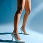 653 - Pearl Glitter Heeled Shoe (Women)