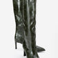 Lunelle - Emerald Pointed Toe Stiletto Heel Knee-High Boot (Women)