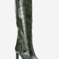Lunelle - Emerald Pointed Toe Stiletto Heel Knee-High Boot (Women)
