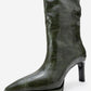 Lunelle - Emerald Pointed Toe Stiletto Heel Knee-High Boot (Women)