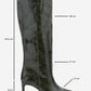 Lunelle - Emerald Pointed Toe Stiletto Heel Knee-High Boot (Women)