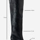 Vody - Black Over-The-Knee Zip Stiletto Boot (Women)