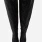 Vody - Black Suede Zip Over-The-Knee Stiletto Boot (Women)