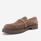Galea - Taupe Suede Genuine Leather Loafer (Women)