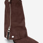 Lola - Brown Zip Pointed Toe Heeled Boot (Women)