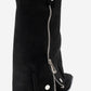 Lola - Black Zip Pointed Toe Heeled Boot (Women)