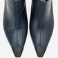 Rassel - Navy Smooth Pointed Toe Stiletto Heel Ankle Boot (Women)
