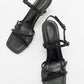 Nebel - Black Heeled Sandal (Women)