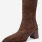 Venia - Brown Block Heel Boot (Women)