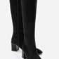 Venia - Black Block Heel Boot (Women)